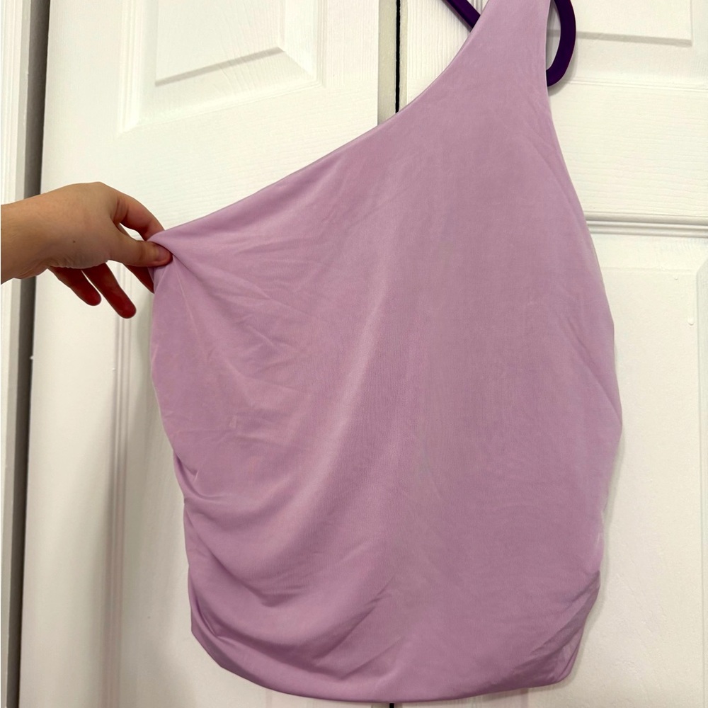Fashion Nova One Shoulder Lavender Top